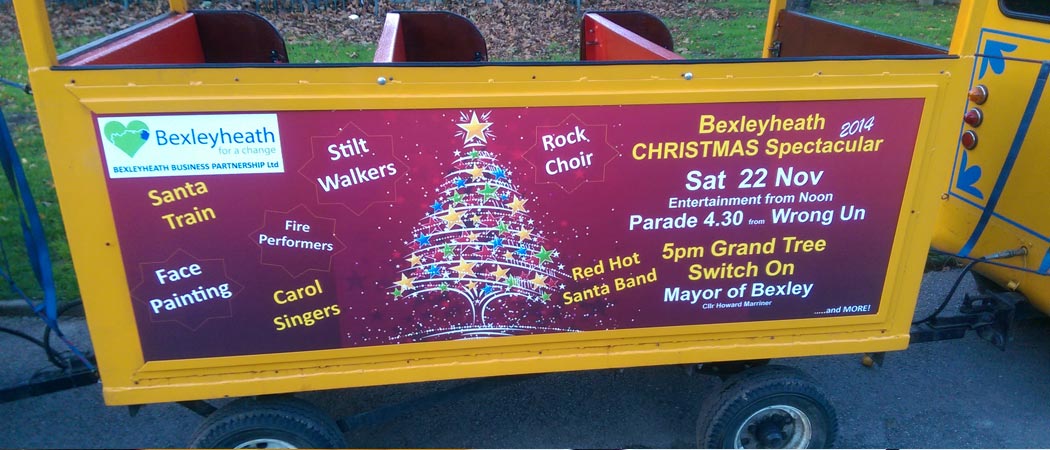 Bexleyheath advertising Danson Park Fireworks November 2014