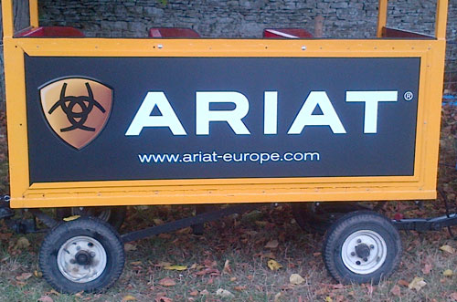 Example of Land Train Advertising Panel